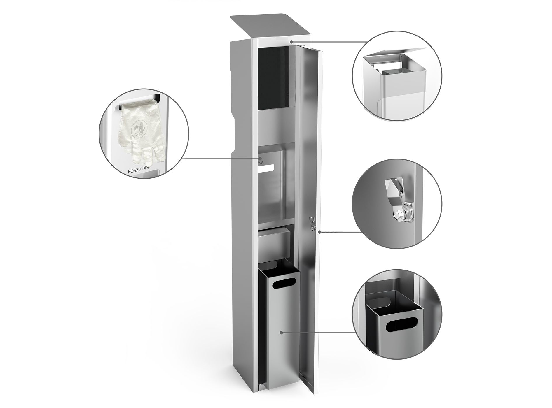 Hand sanitizer station 20.047.1